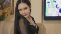 完美身材性感紋身黑絲誘惑